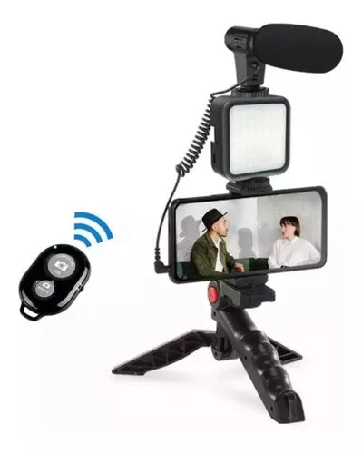 Kit De Vídeo estabilizador de cámara réflex trípode celular