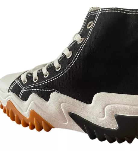 Zapatillas de lona plataforma modernas caña alta