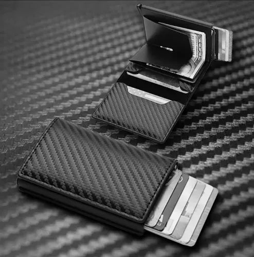 Billetera minimalista porta tarjetas protección Rfid