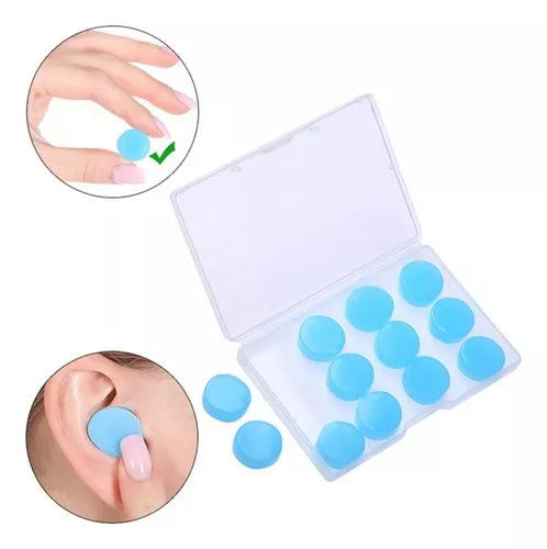 TAPONES PARA OIDO DE SILICONA 12 UND