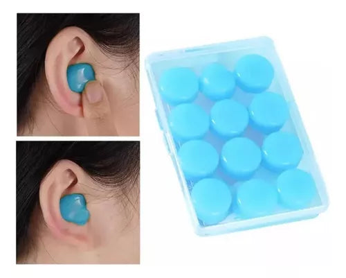 TAPONES PARA OIDO DE SILICONA 12 UND